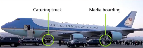Trump Smuggled Out of Air Force One