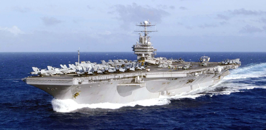 USS Lincoln sailors attempt to jump