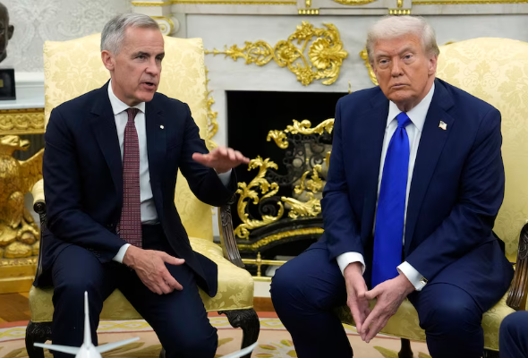 Canada Prime Minister Mark Carney and President Donald Trump