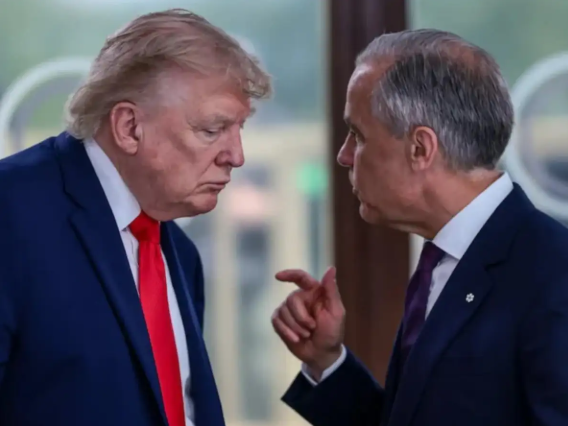 Canada Prime Minister Mark Carney and President Donald Trump