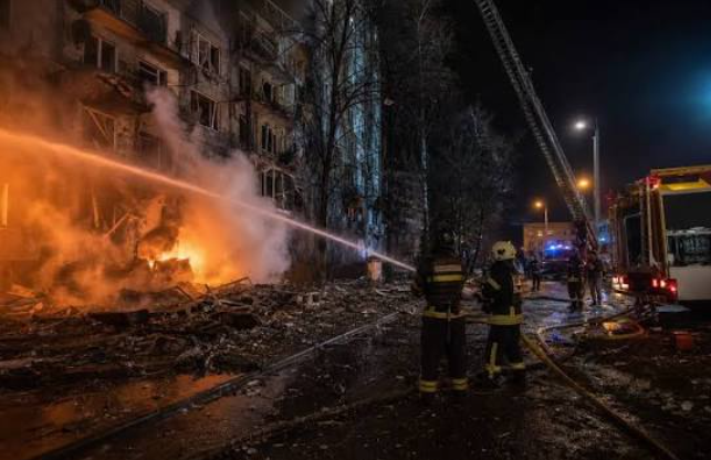 Russian Strike Near Kyiv