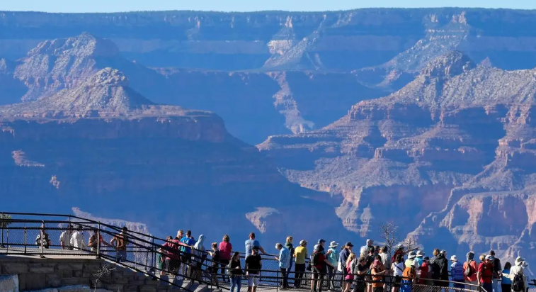 Tourist spots in the Grand Canyon National Park 