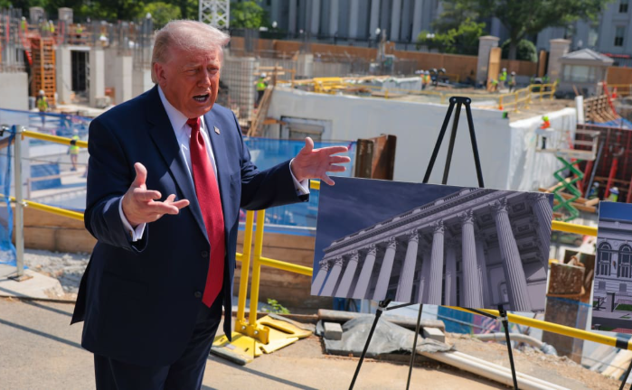 Trump's White House ballroom project blocked