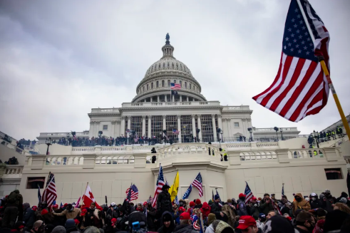 Pro-Trump supporters storm the U.S. Capitol following a rally with President Donald Trump