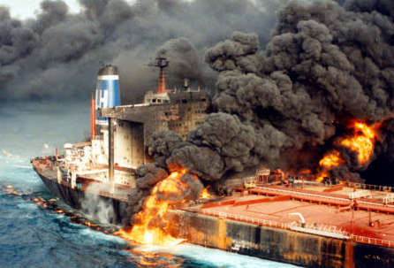 U.S Destroys 5 Iranian Crude Oil Tankers