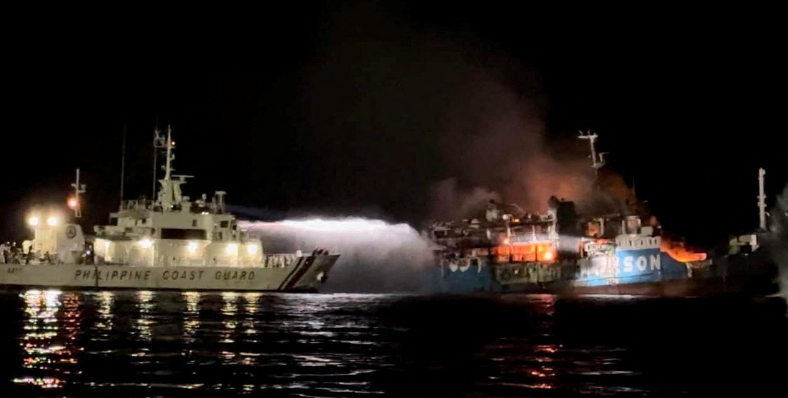 Ferry Fire in the Philippines Leaves 5 Dead and 87 Missing