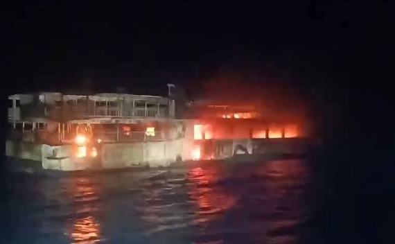 Ferry Fire in the Philippines Leaves 5 Dead and 87 Missing