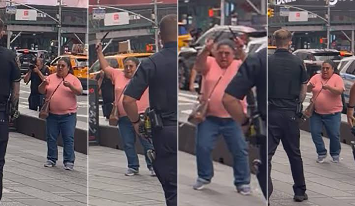 Woman stabs 2 people in New York City Times Square, killing 1, then is killed by police
