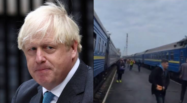 Russia Strikes Ukrainian Train Moments After Boris Johnson and European Officials Leave Station