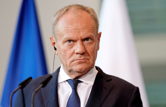 Polish Prime Minister Donald Tusk attends the E5 summit of leading European nations in Berlin
