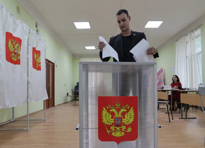 Russia Wraps Up Wartime Election as Pro Putin Party Heads for Victory Amid Moscow Drone Strikes