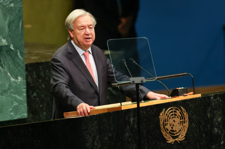 United Nations Chief Calls for AI Safeguards and an End to Wars in Final General Assembly Address
