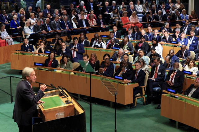 UN chief calls for AI curbs and end to wars in his last assembly address