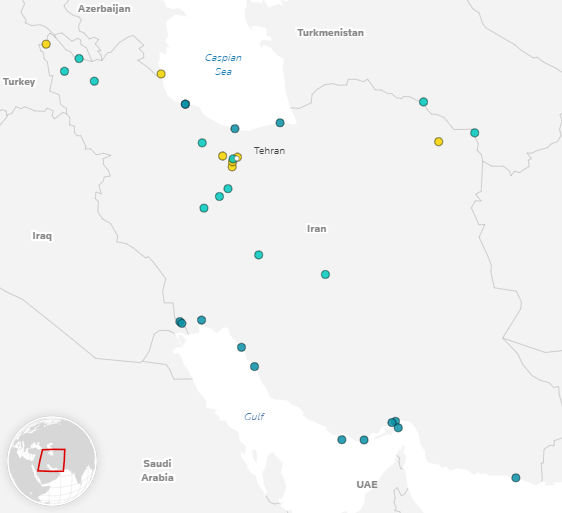 Iran Entry Points for Military Imports